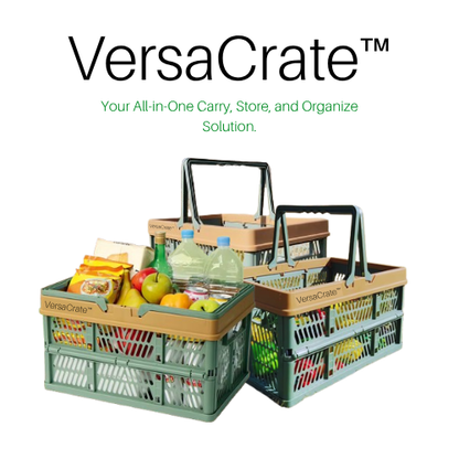 VersaCrate™ – Foldable Multi-Use Storage & Carry Crate