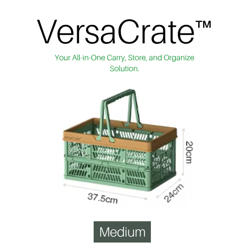 VersaCrate™ – Foldable Multi-Use Storage & Carry Crate