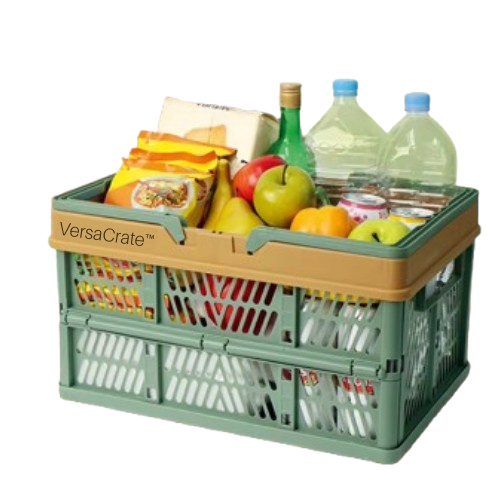 VersaCrate™ – Foldable Multi-Use Storage & Carry Crate