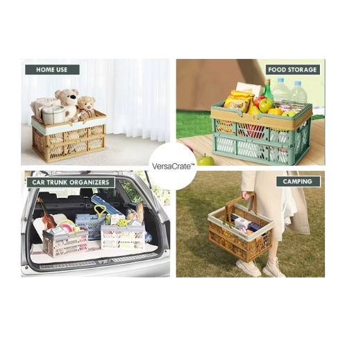 VersaCrate™ – Foldable Multi-Use Storage & Carry Crate