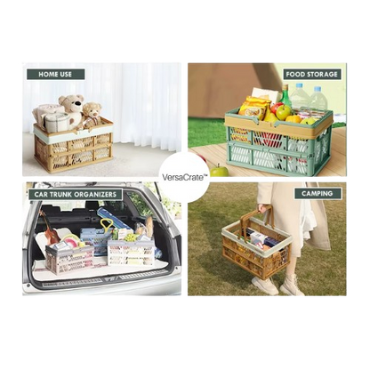 VersaCrate™ – Foldable Multi-Use Storage & Carry Crate
